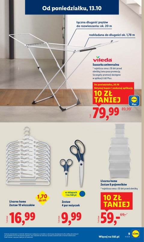 Lidl - gazetka promocyjna Katalog od 13.10 od poniedziałku 06.10 do soboty 18.10 - strona 9