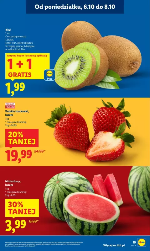 Lidl - gazetka promocyjna Oferta od poniedziałku od poniedziałku 06.10 do środy 08.10 - strona 19