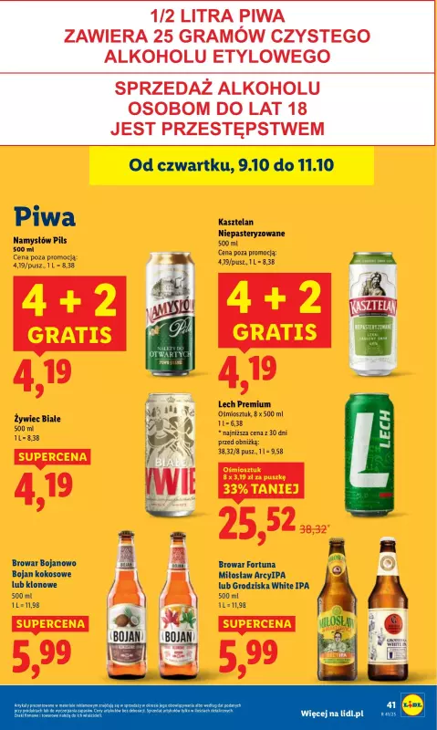 Lidl - gazetka promocyjna Oferta od czwartku od czwartku 09.10 do soboty 11.10 - strona 47