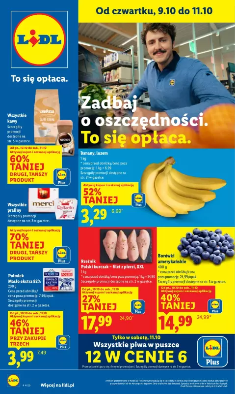Lidl - gazetka promocyjna Oferta od czwartku od czwartku 09.10 do soboty 11.10