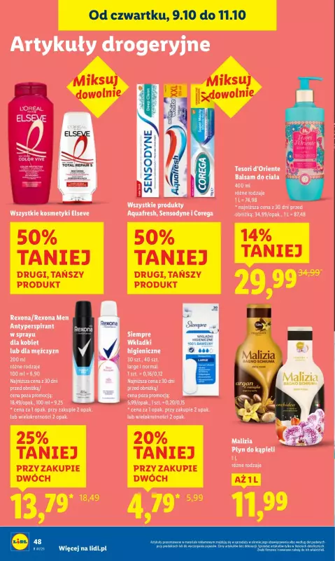 Lidl - gazetka promocyjna Oferta od czwartku od czwartku 09.10 do soboty 11.10 - strona 54