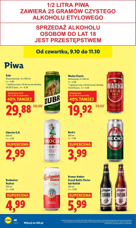 Lidl - gazetka promocyjna Oferta od czwartku od czwartku 09.10 do soboty 11.10 - strona 46