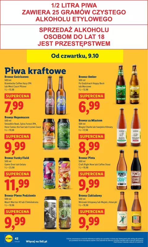 Lidl - gazetka promocyjna Oferta od czwartku od czwartku 09.10 do soboty 11.10 - strona 48