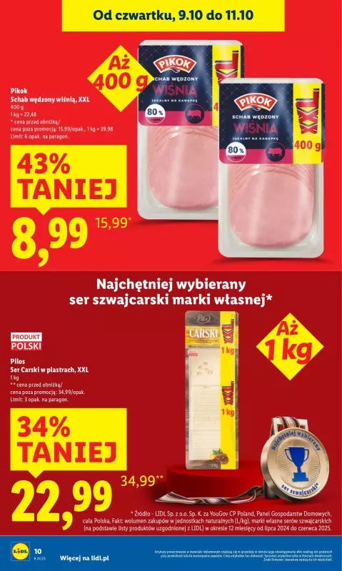 Lidl - gazetka promocyjna Oferta od czwartku od czwartku 09.10 do soboty 11.10 - strona 10