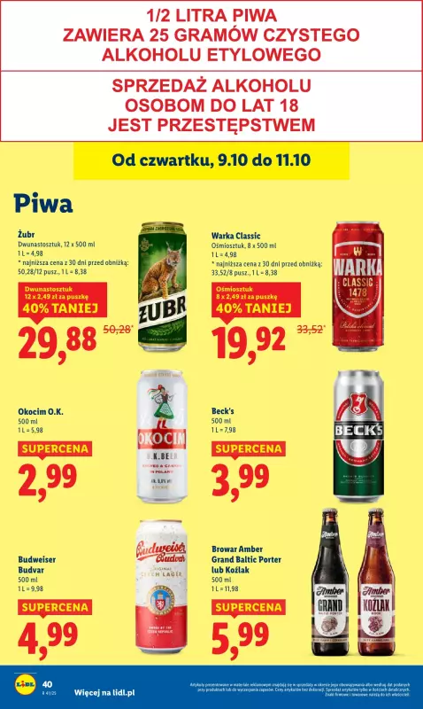 Lidl - gazetka promocyjna Oferta od czwartku od czwartku 09.10 do soboty 11.10 - strona 46