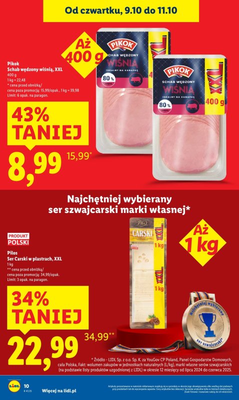Lidl - gazetka promocyjna Oferta od czwartku od czwartku 09.10 do soboty 11.10 - strona 10