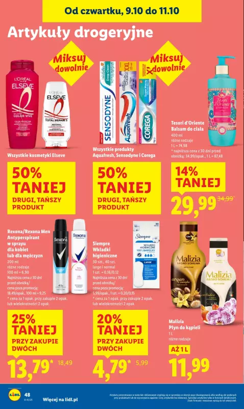 Lidl - gazetka promocyjna Oferta od czwartku od czwartku 09.10 do soboty 11.10 - strona 54