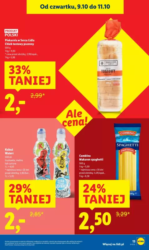 Lidl - gazetka promocyjna Oferta od czwartku od czwartku 09.10 do soboty 11.10 - strona 13