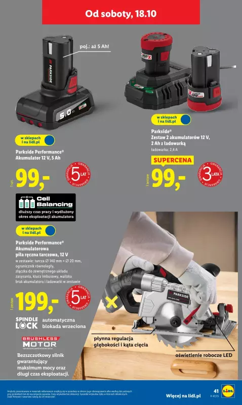Lidl - gazetka promocyjna Katalog od 13.10 od poniedziałku 13.10 do soboty 18.10 - strona 51