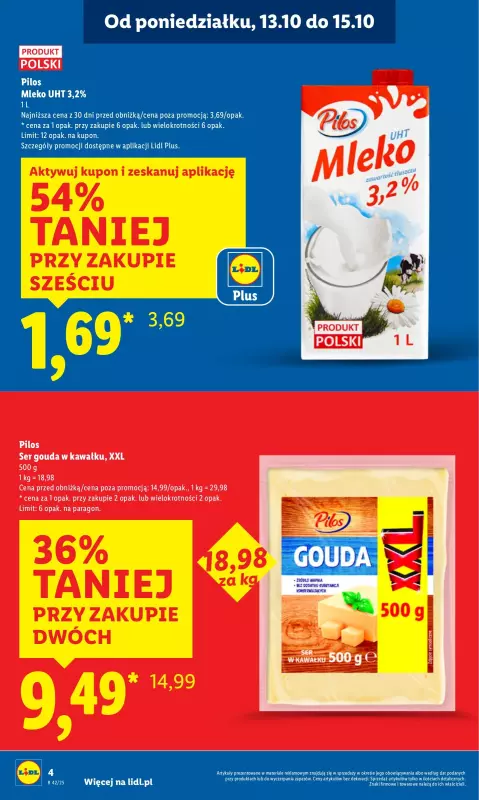 Lidl - gazetka promocyjna Oferta od poniedziałku od poniedziałku 13.10 do środy 15.10 - strona 4