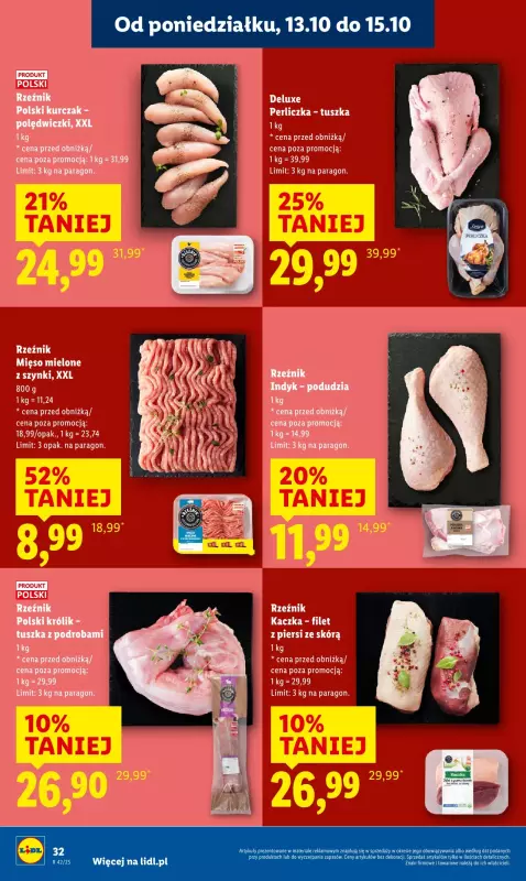 Lidl - gazetka promocyjna Oferta od poniedziałku od poniedziałku 13.10 do środy 15.10 - strona 32
