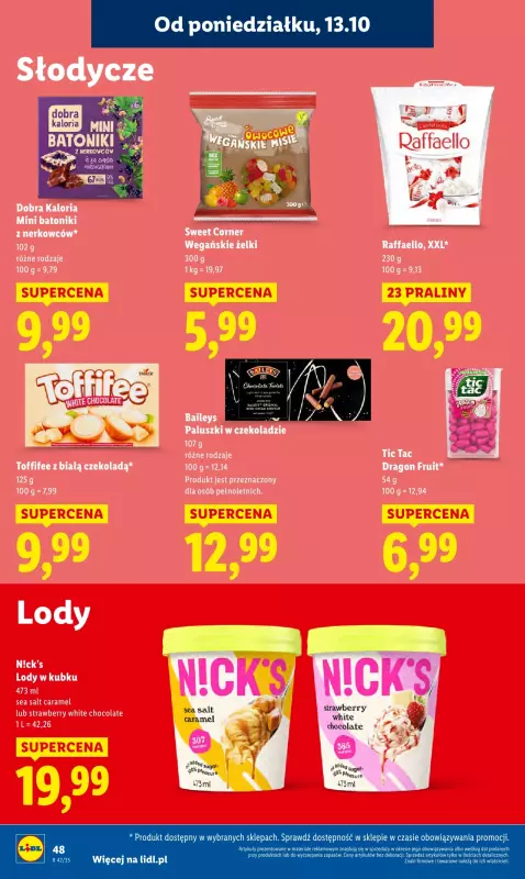 Lidl - gazetka promocyjna Oferta od poniedziałku od poniedziałku 13.10 do środy 15.10 - strona 48