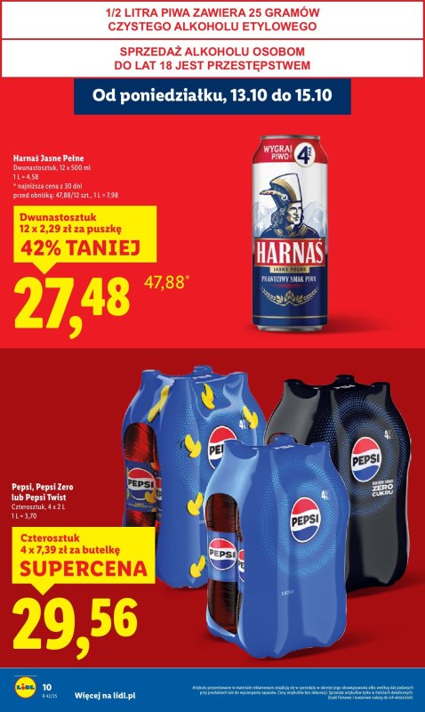 Lidl - gazetka promocyjna Oferta od poniedziałku od poniedziałku 13.10 do środy 15.10 - strona 10