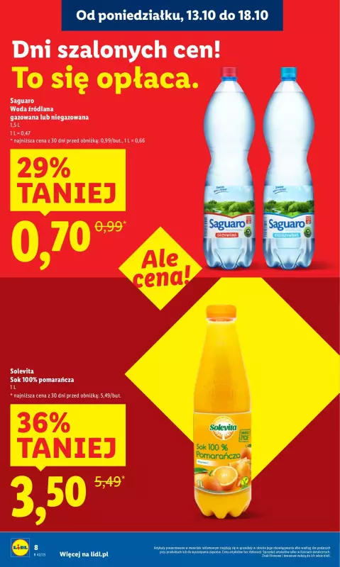 Lidl - gazetka promocyjna Oferta od poniedziałku od poniedziałku 13.10 do środy 15.10 - strona 8