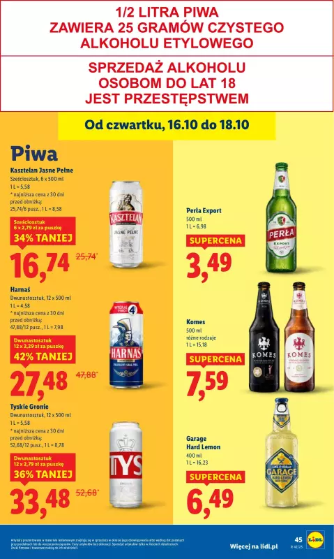Lidl - gazetka promocyjna Oferta od czwartku od czwartku 16.10 do soboty 18.10 - strona 49