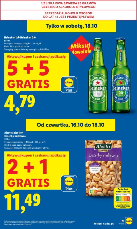 Lidl - gazetka promocyjna Oferta od czwartku od czwartku 16.10 do soboty 18.10 - strona 9