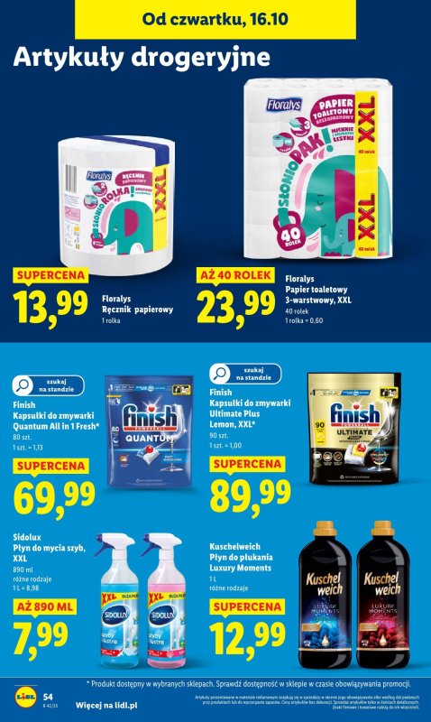 Lidl - gazetka promocyjna Oferta od czwartku od czwartku 16.10 do soboty 18.10 - strona 58