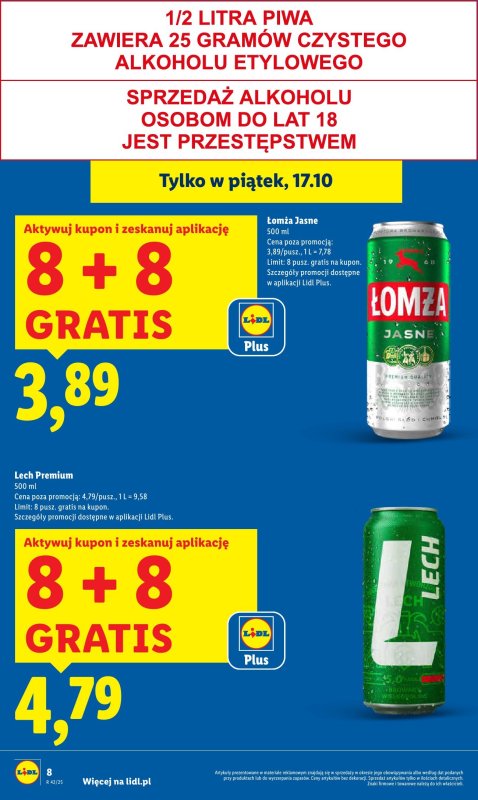 Lidl - gazetka promocyjna Oferta od czwartku od czwartku 16.10 do soboty 18.10 - strona 8