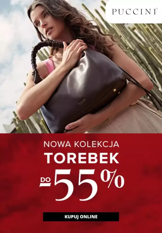 Puccini - gazetka promocyjna Do -50% na torebki od piątku 18.10 