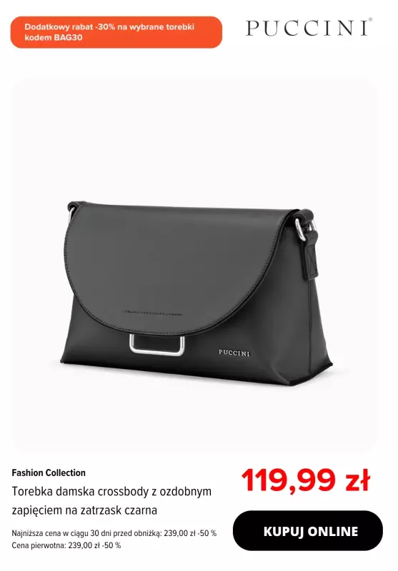 Puccini - gazetka promocyjna Dodatkowe -30% na wybrane torebki   - strona 3