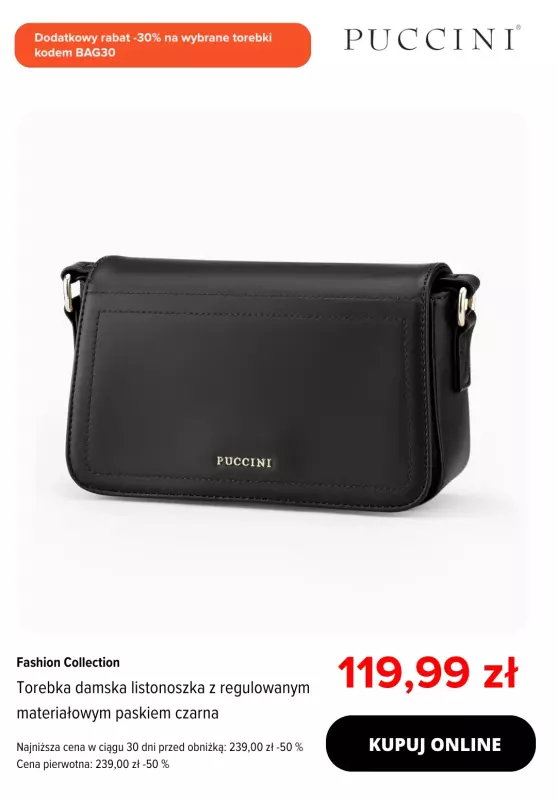 Puccini - gazetka promocyjna Dodatkowe -30% na wybrane torebki   - strona 2