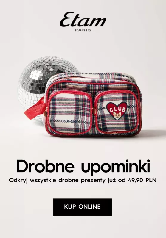 2024 Prezenty - gazetka promocyjna Etam | Drobne upominki już od 49,99 zł od czwartku 14.11 do niedzieli 24.11