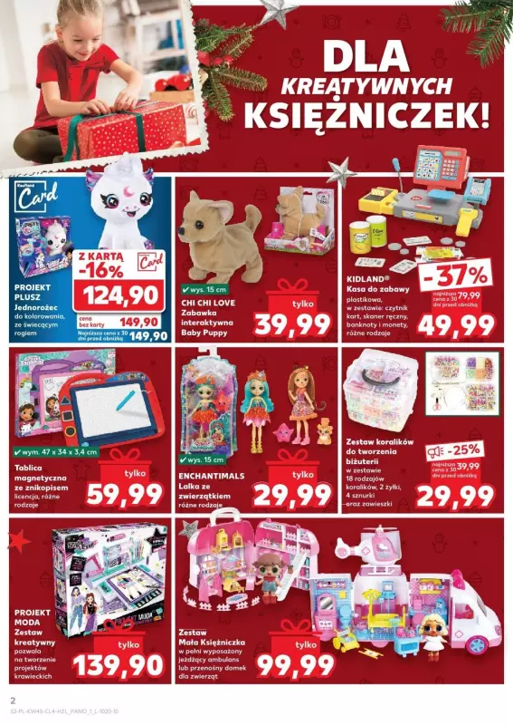 2024 Prezenty - gazetka promocyjna Kaufland I Mikołajki piękne jak z bajki! od czwartku 07.11 do piątku 06.12 - strona 2