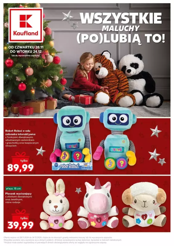 2024 Prezenty - gazetka promocyjna Oferta Kaufland - Prezenty dla najmłodszych! od piątku 13.12 do wtorku 24.12