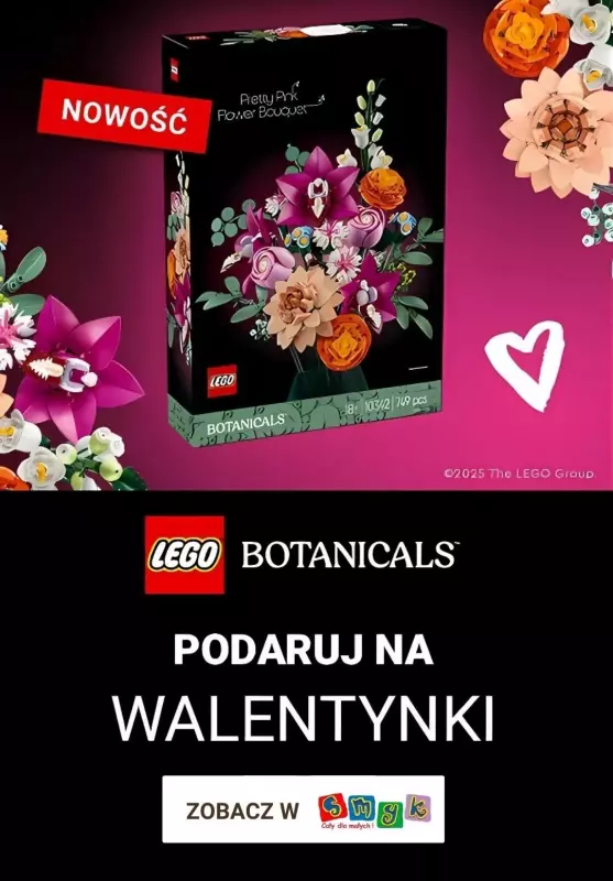 #Walentynki - gazetka promocyjna Smyk | Lego na Walentynki od środy 29.01 do niedzieli 09.02