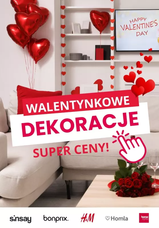 #Walentynki - gazetka promocyjna Walentynkowe dekoracje w SUPER cenach! | Przegląd marek... od poniedziałku 03.02 do niedzieli 09.02