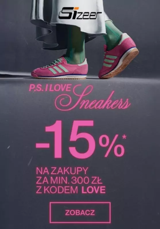 #Walentynki - gazetka promocyjna Sizeer | -15% w koszyku za min. 300 zł od czwartku 06.02 do poniedziałku 17.02