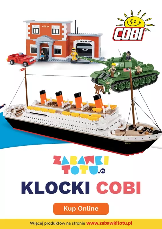 zabawkitotu.pl - gazetka promocyjna Klocki COBI - sprawdź ofertę od piątku 23.10 do soboty 31.10