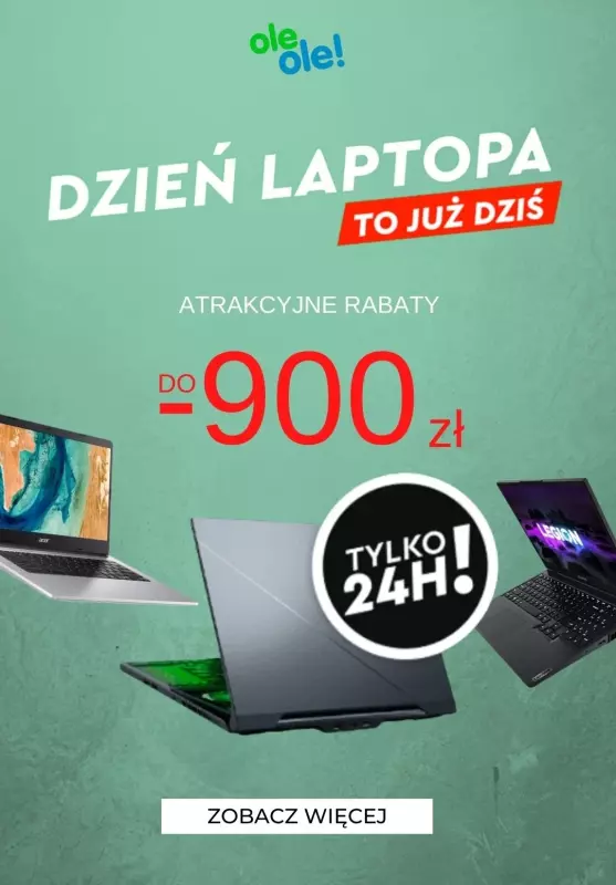 OleOle! - gazetka promocyjna Dzień laptopa do -900 zł od wtorku 12.07 do wtorku 12.07