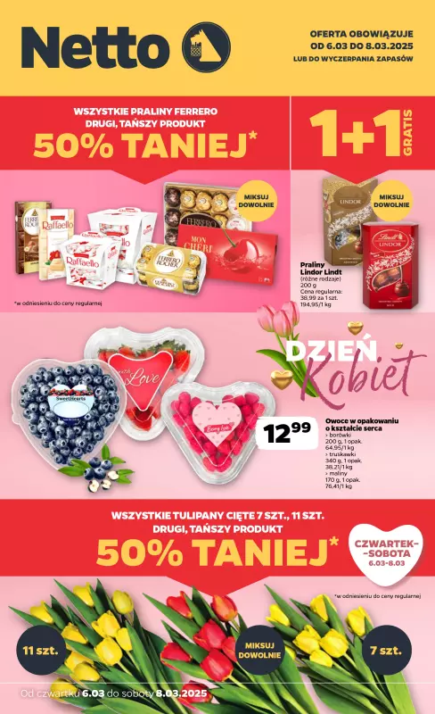 #Dzień Kobiet - gazetka promocyjna Netto | Dzień Kobiet w Netto! od czwartku 06.03 do soboty 08.03