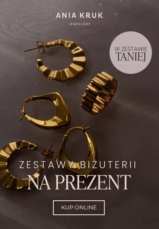 Ania Kruk - gazetka promocyjna W zestawie TANIEJ - świąteczne komplety biżuterii od poniedziałku 19.12 do niedzieli 25.12