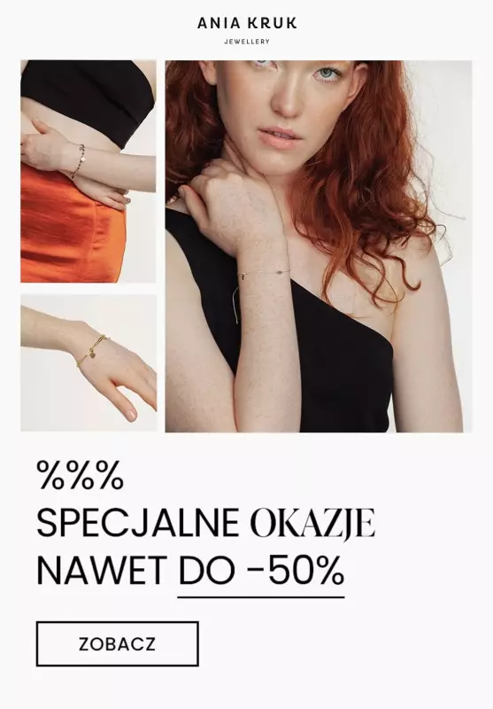 Ania Kruk - gazetka promocyjna Do -50% wyprzedaż biżuterii od środy 21.12 do środy 28.12