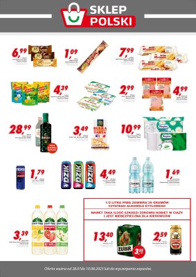Sklep Polski - gazetka promocyjna Plakat promocyjny od poniedziałku 28.07 do niedzieli 10.08