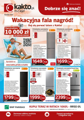 kakto.pl - gazetka promocyjna Gazetka od piątku 01.08 do niedzieli 31.08