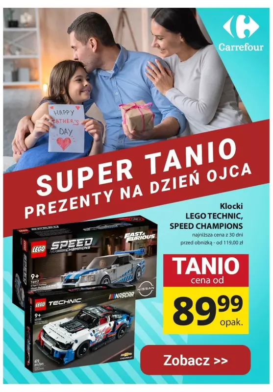 DZIEŃ OJCA - prezenty - gazetka promocyjna Carrefour | Prezenty na Dzień Ojca SUPER tanio od wtorku 18.06 do soboty 22.06