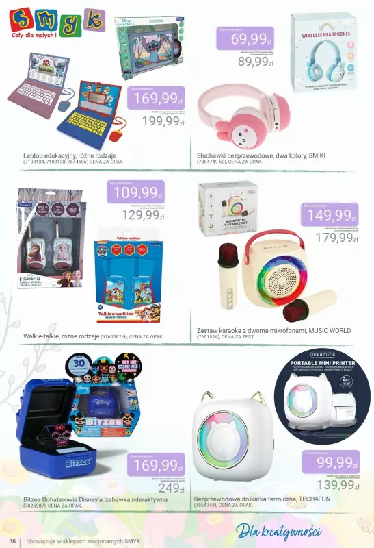 #Dzień Dziecka - gazetka promocyjna Smyk | Katalog Dzień Smyków od wtorku 20.05 do poniedziałku 02.06 - strona 36