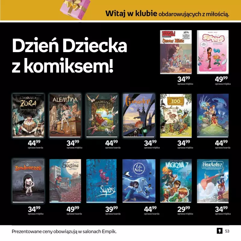 #Dzień Dziecka - gazetka promocyjna Empik I Dzień Dziecka od środy 21.05 do wtorku 03.06 - strona 53