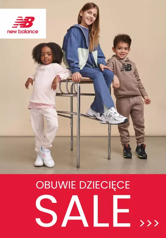 #Dzień Dziecka - gazetka promocyjna New Balance | Obuwie dziecięce z wyprzedaży od poniedziałku 26.05 