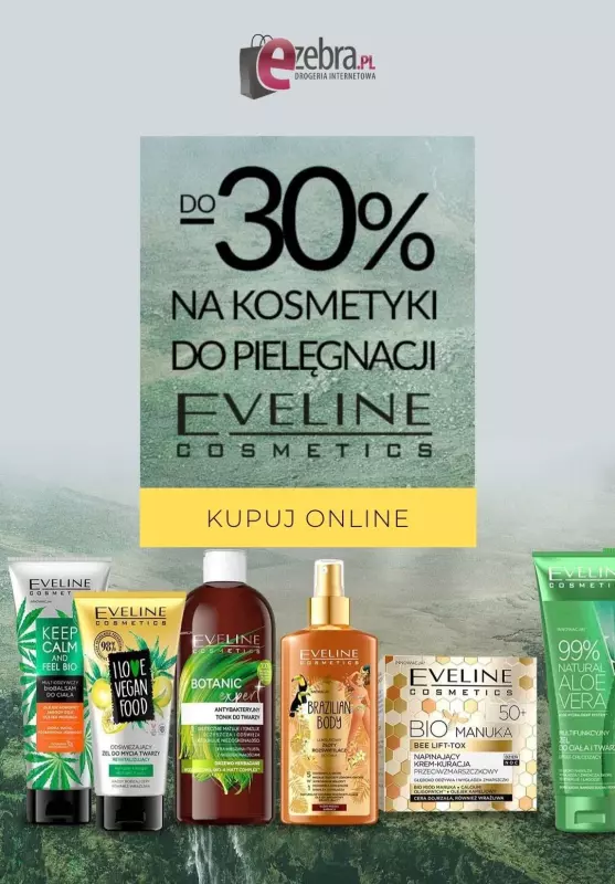 eZebra.pl - gazetka promocyjna Do -30% na kosmetyki Eveline od poniedziałku 17.08 do poniedziałku 24.08