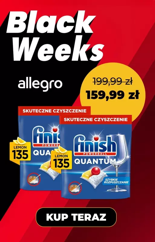 Finish - gazetka promocyjna Black Weeks z Finish od środy 13.11 do poniedziałku 02.12