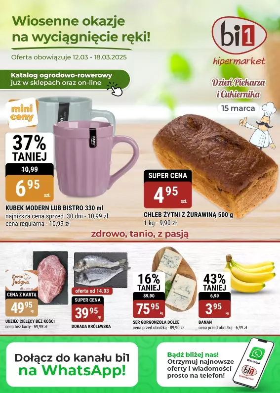 bi1 - gazetka promocyjna Gazetka Bielsko-Biała, Czeladź, Legnica, Wałbrzych od środy 12.03 do wtorku 18.03