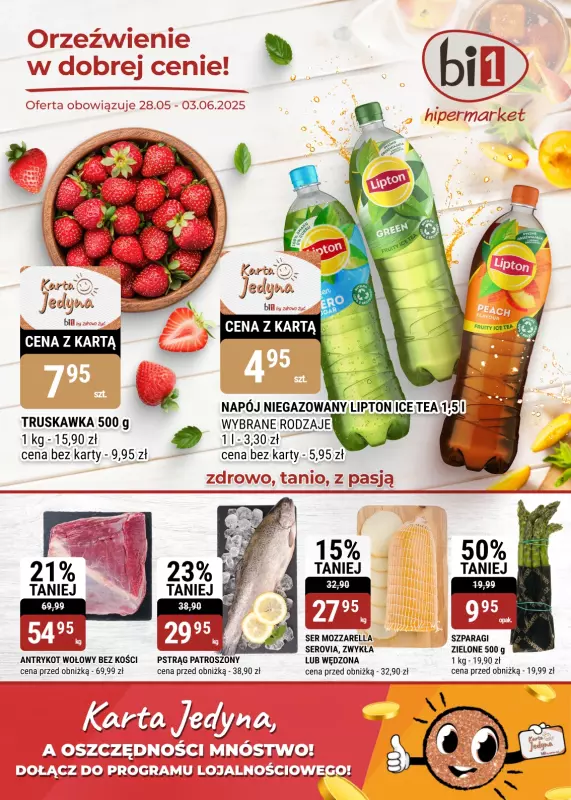 bi1 - gazetka promocyjna Gazetka Ełk od środy 28.05 do wtorku 03.06