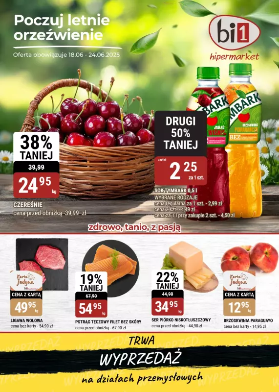 bi1 - gazetka promocyjna Gazetka Bielsko-Biała, Czeladź, Legnica, Wałbrzych od środy 18.06 do wtorku 24.06