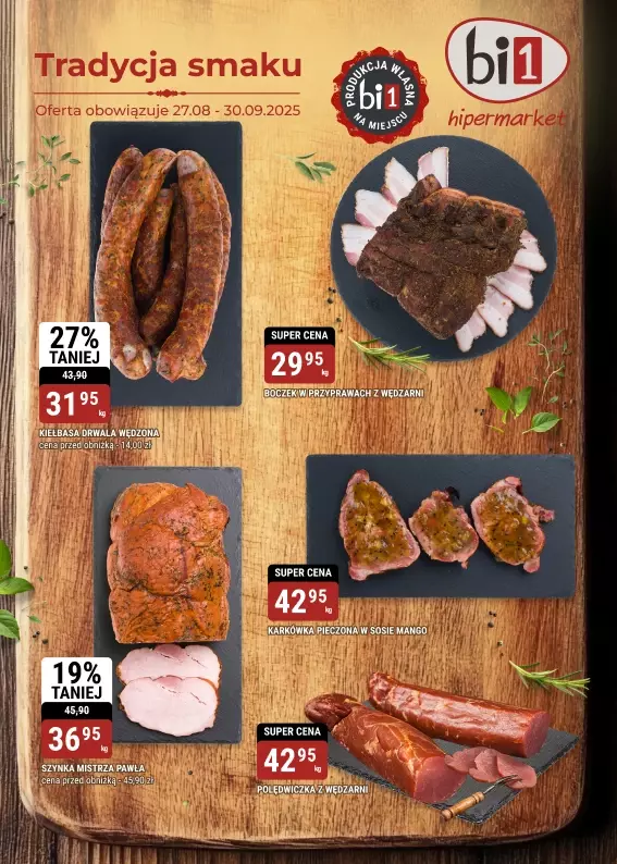 bi1 - gazetka promocyjna Gazetka Ełk | Garmażerka od środy 27.08 do soboty 30.08