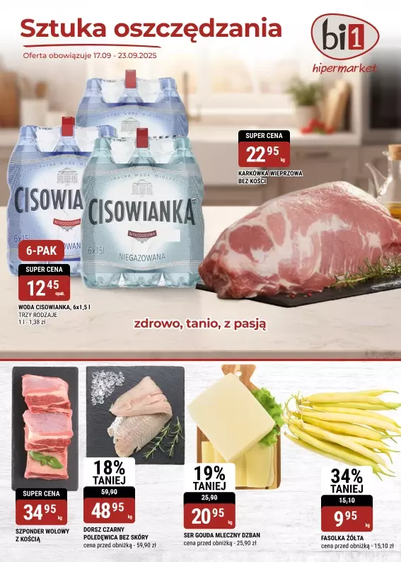 bi1 - gazetka promocyjna Gazetka Bielsko-Biała I Sztuka oszczędzania od środy 17.09 do wtorku 23.09