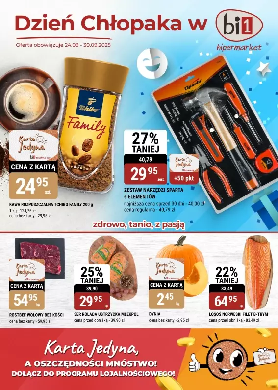 bi1 - gazetka promocyjna Gazetka Czeladź I Dzień Chłopaka od środy 24.09 do wtorku 30.09
